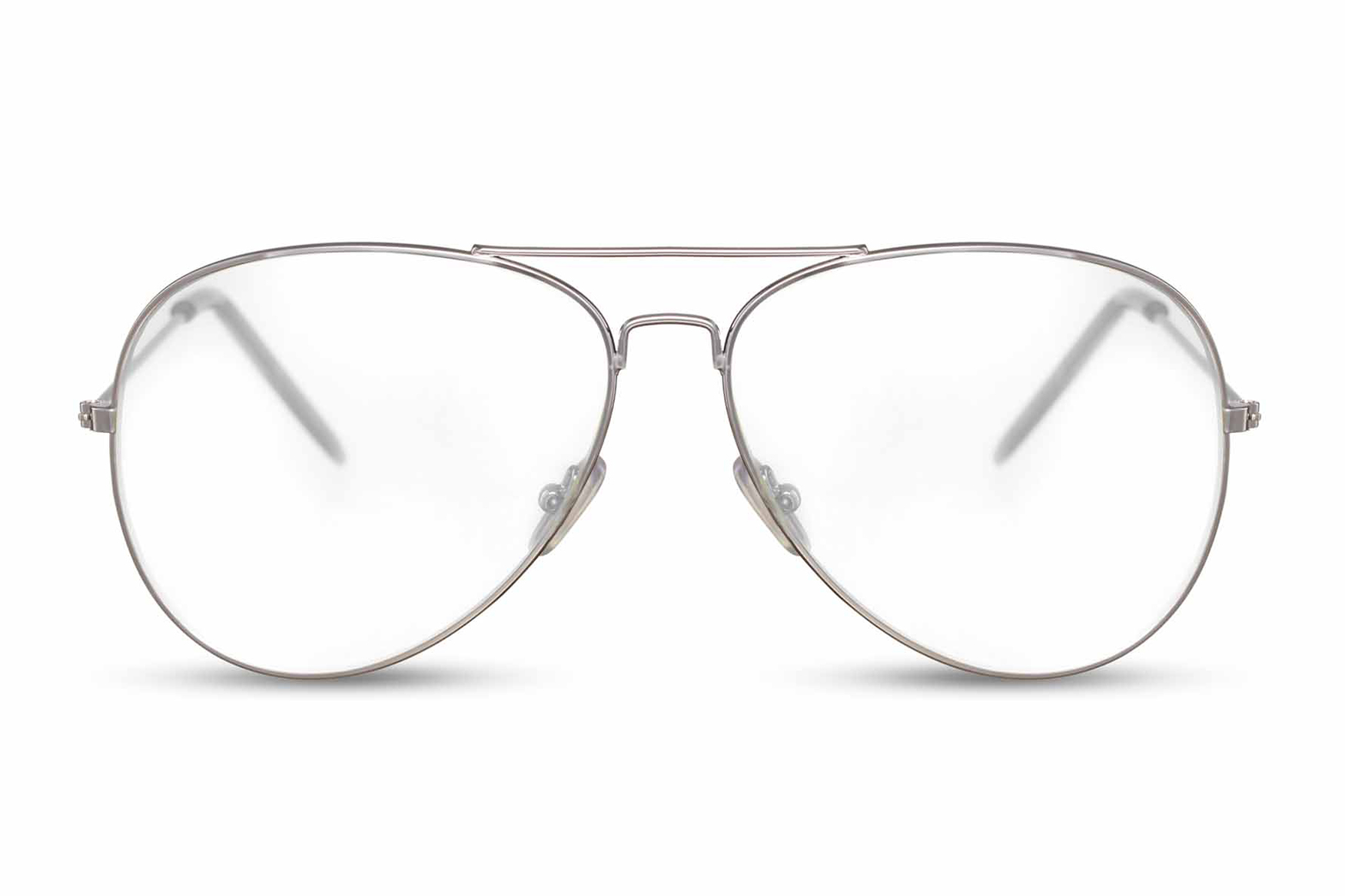 Pilotenbril met Transparante Glazen