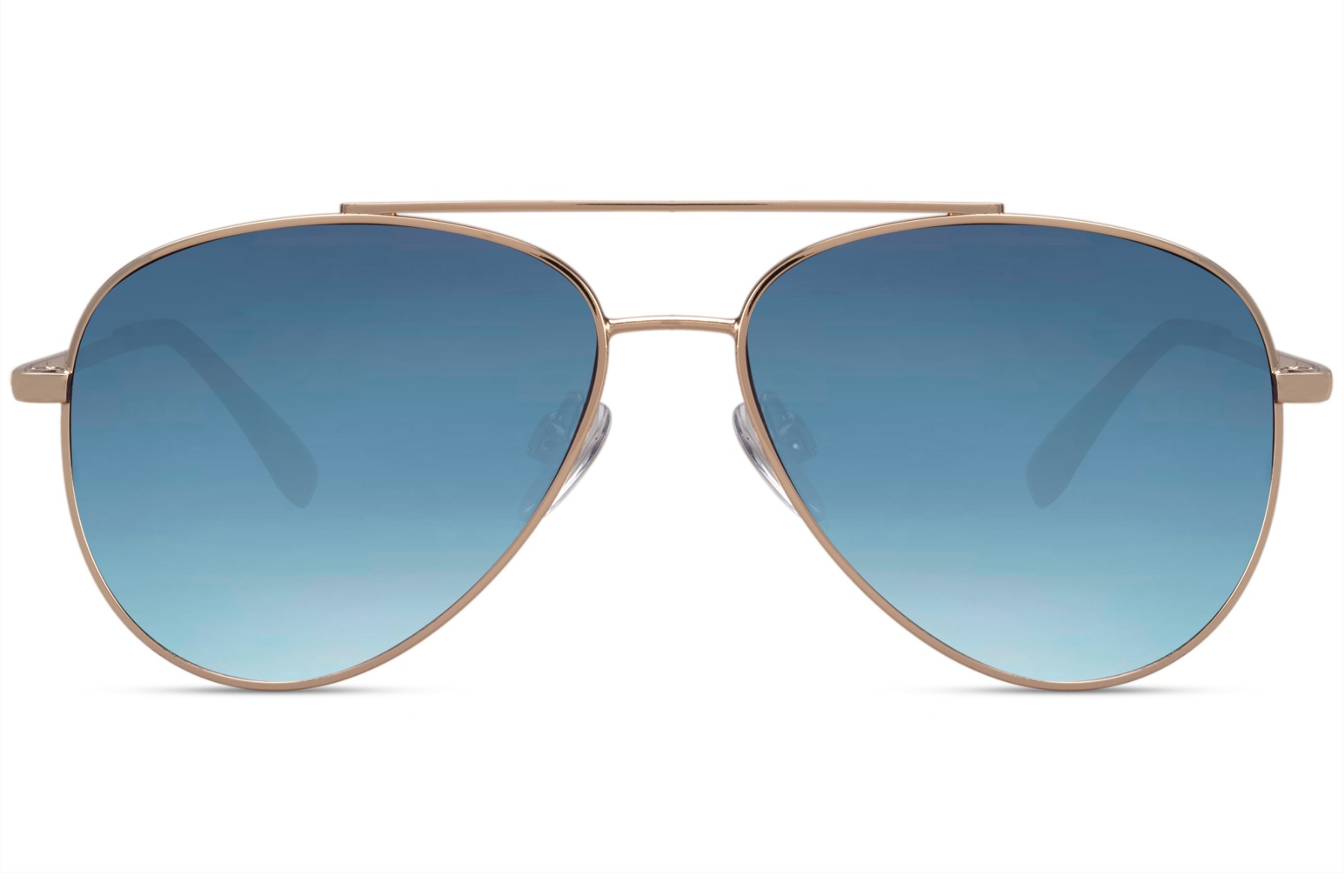 Gouden Pilotenbril Met Blauwe Glazen main product photo