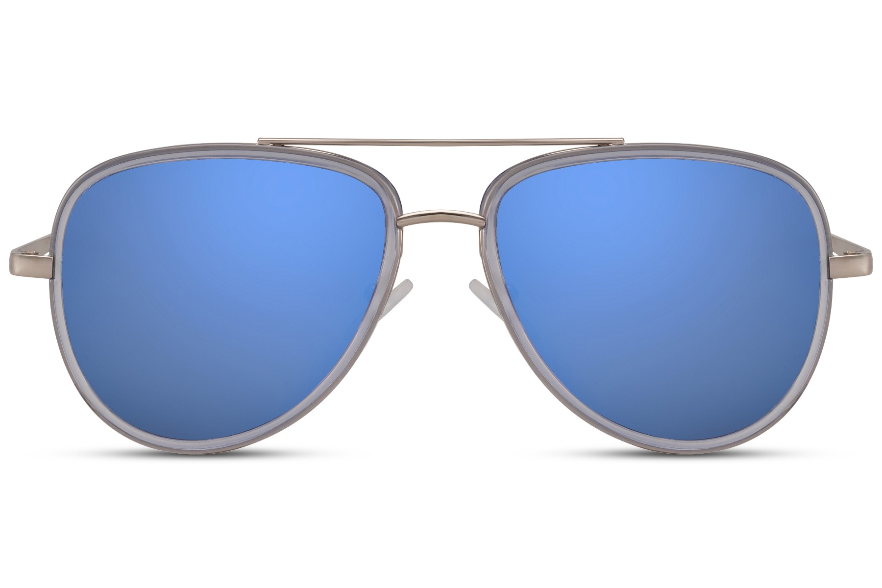 Gouden Pilotenbril Met Blauwe Spiegelglazen main product photo